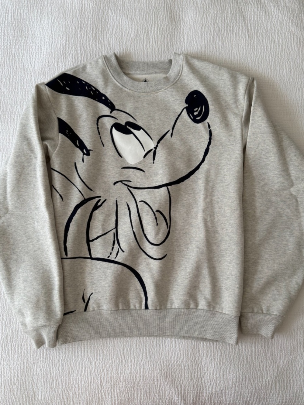 Disney Parks Grey Pluto Crewneck Sweatshirt XS
